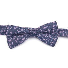 Темно-синий галстук-бабочка с узорами предварительно завязанный Галстук-бабочка s