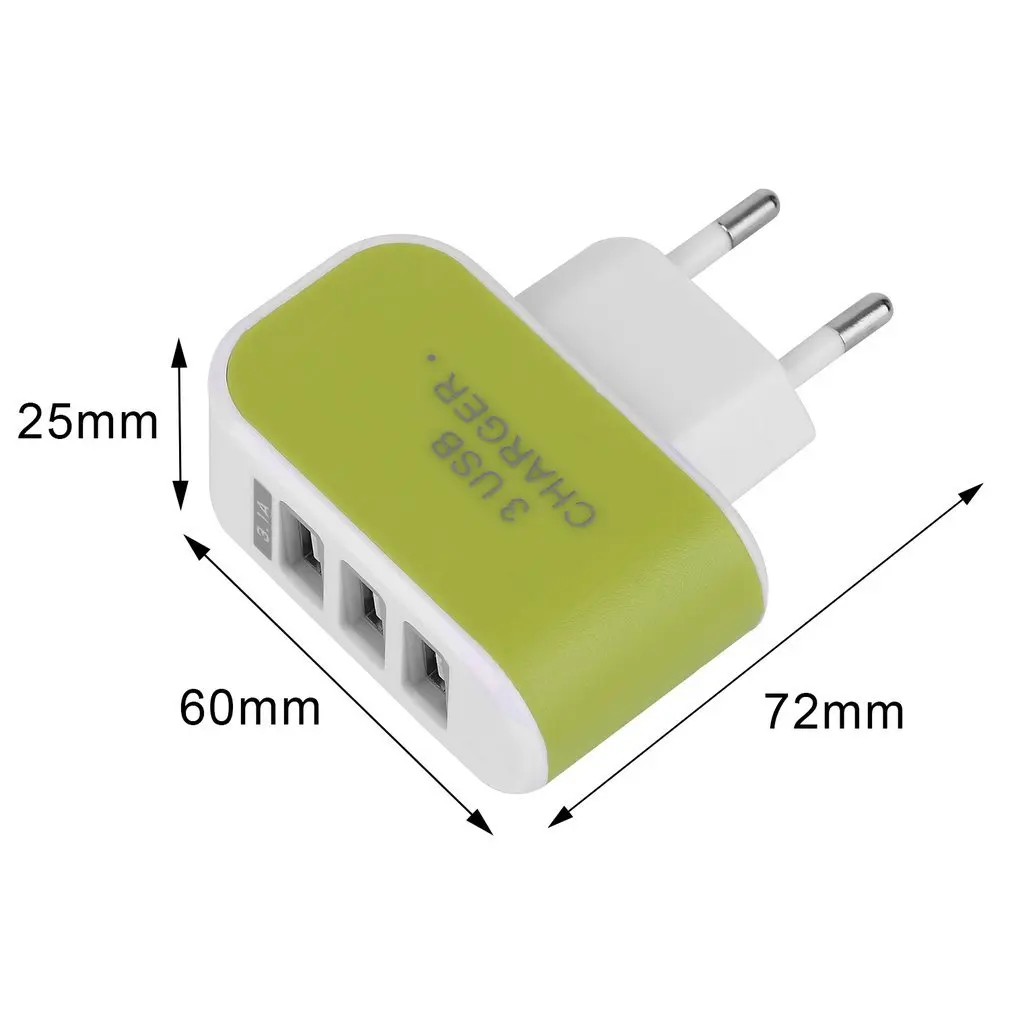 Тройной USB 3 порта Стены Дома Путешествия AC зарядное устройство адаптер 3.1A ЕС для IPhone 5 6 для samsung Galaxy S3 S4 S5 для LG G3 G4