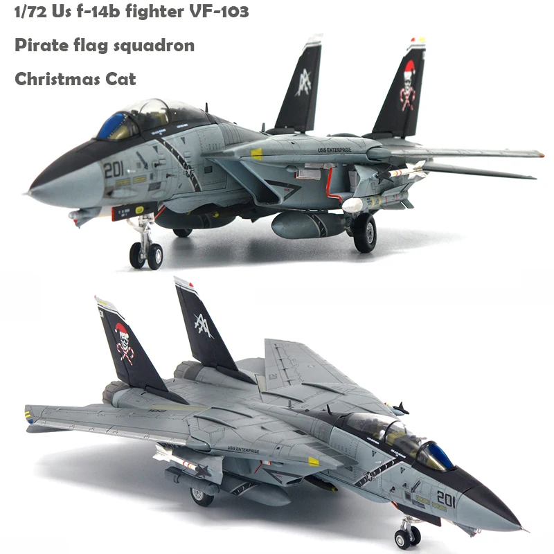 

fine 1/72 Us f-14b fighter VF-103 Pirate flag squadron Finished alloy model Variable swept wing