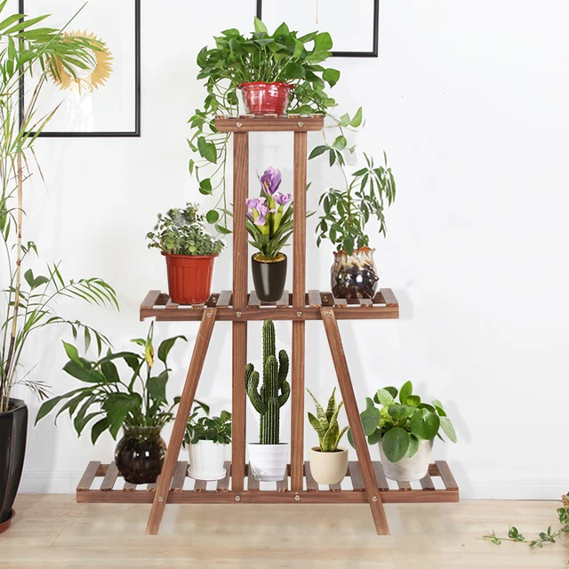 Support de Plantes en Bois