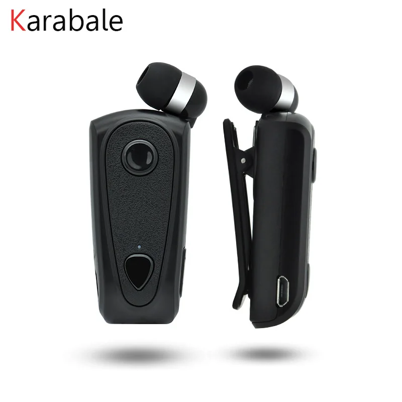 F900 Retractable Wireless Bluetooth Earphones Handsfree Headset Stereo Vibrating Alert Headphone Clip Mic Phone Call Portable |