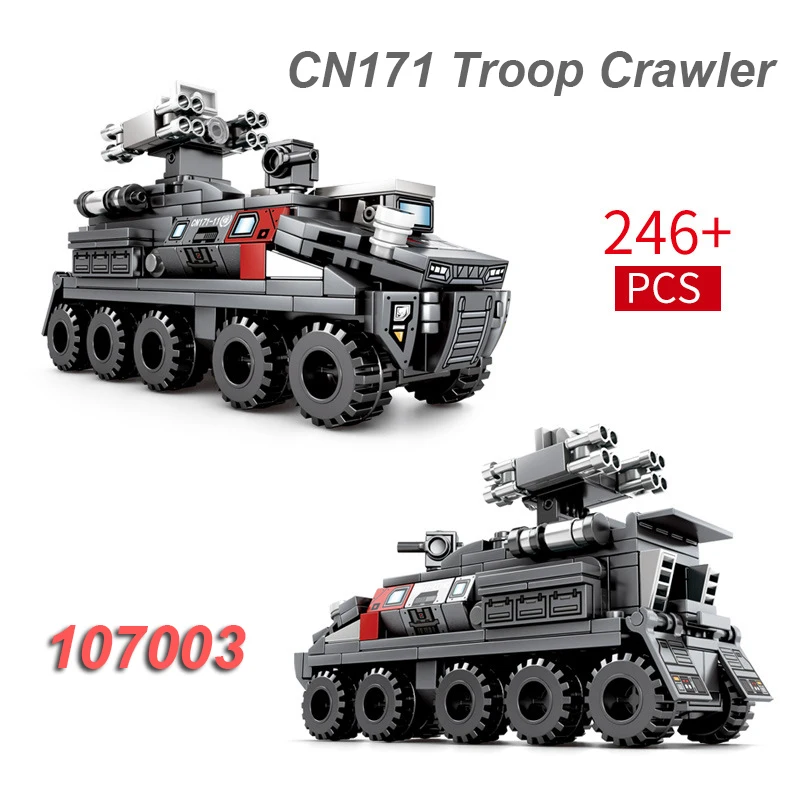 Блоки sembo 107001/107002/107003/107004 серия фильма «блуждающая Земля» 4 стиля военные армейские транспортные средства строительные блоки кубики Moc - Цвет: 107003 No Retail Box