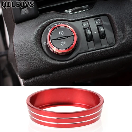 

QILEJVS Car Headlight Switch Adjustment Knob Trim Sticker For Chevrolet Malibu Cruze Trax Opel