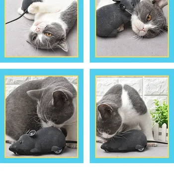 

Wireless Remote Control Electronic Rat Mouse Pet Cat Mice Toy RC Toy Prank Joke Scary Trick Bugs Cat Puppy Kids Toy Gifts