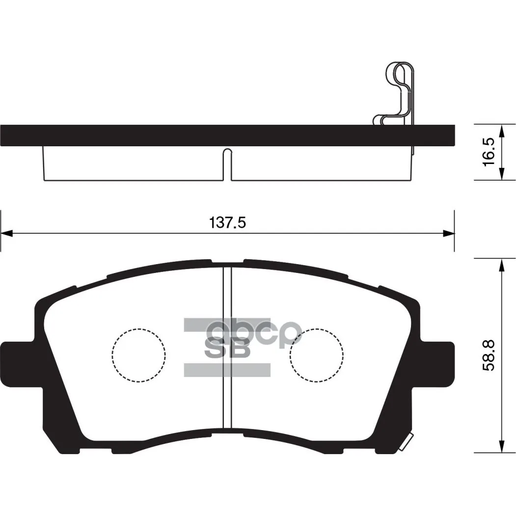 Колодки Тормозные Subaru Forester 9702/Legacy 9603/Outback 0003 Передние Sangsin Brake Sp1225 Sangsin brake арт. SP1225