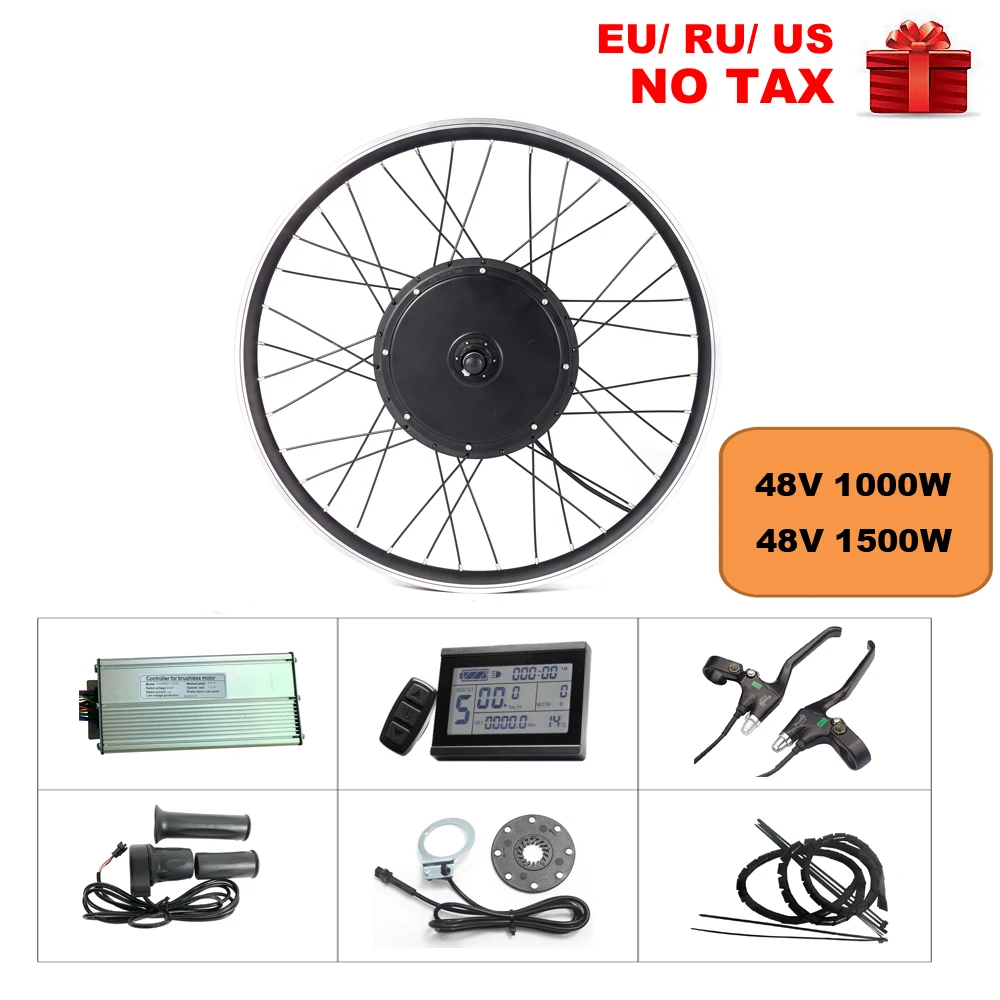 Regenerative braking electric bike kit 1000W 1500W 48V brushless non