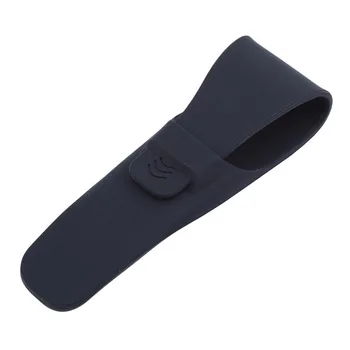 

1pc Portable Silicone Black Men's Manual Series Razor Protector Case Handle Silicone Sleeve