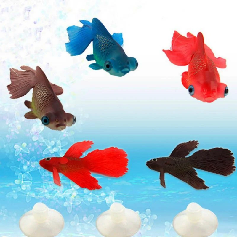 Decor Goldfish Peacoak Jellyfish Silicone Aquarium Decoration Artificial Glowing Effect Glow In The Dark Fish Tank Ornament New Decorations Aliexpress