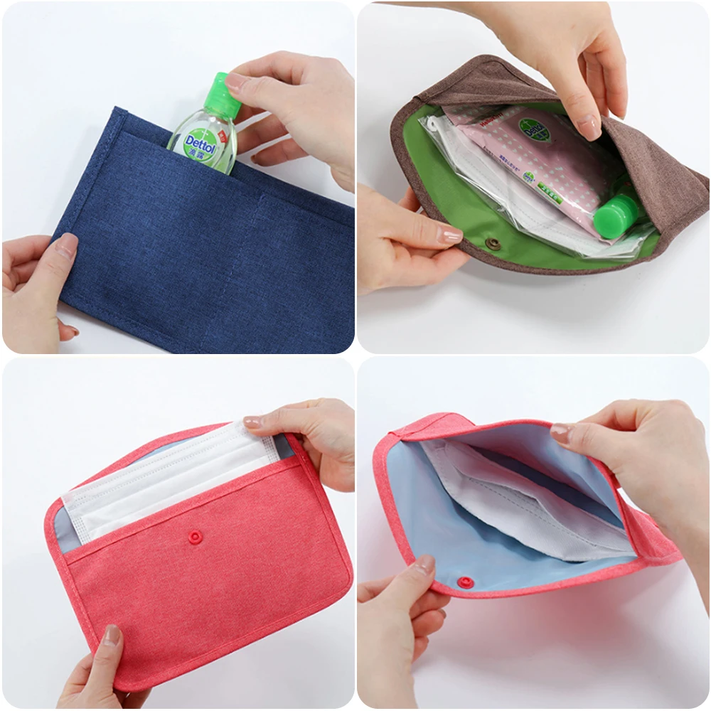 Переносная маска чехол сумка для хранения многоразовая зажим маски лица