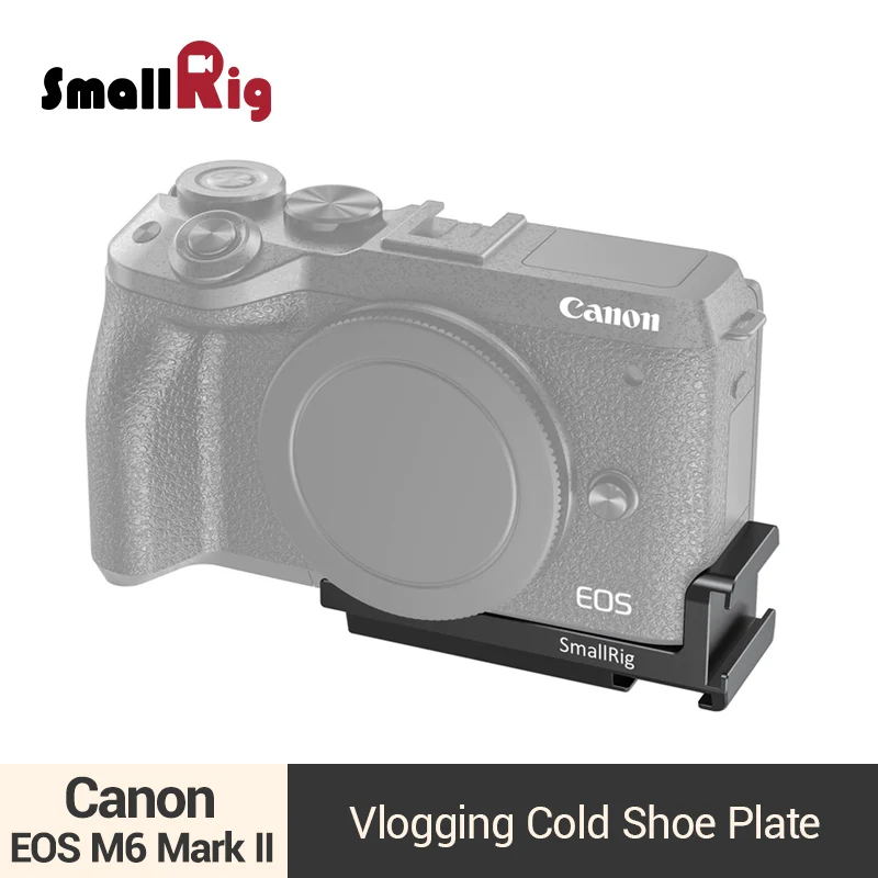 Пластина для холодного башмака SmallRig Vlogging для Canon EOS M6 Mark II быстросъемная пластина с двумя креплениями для холодного башмака-2517