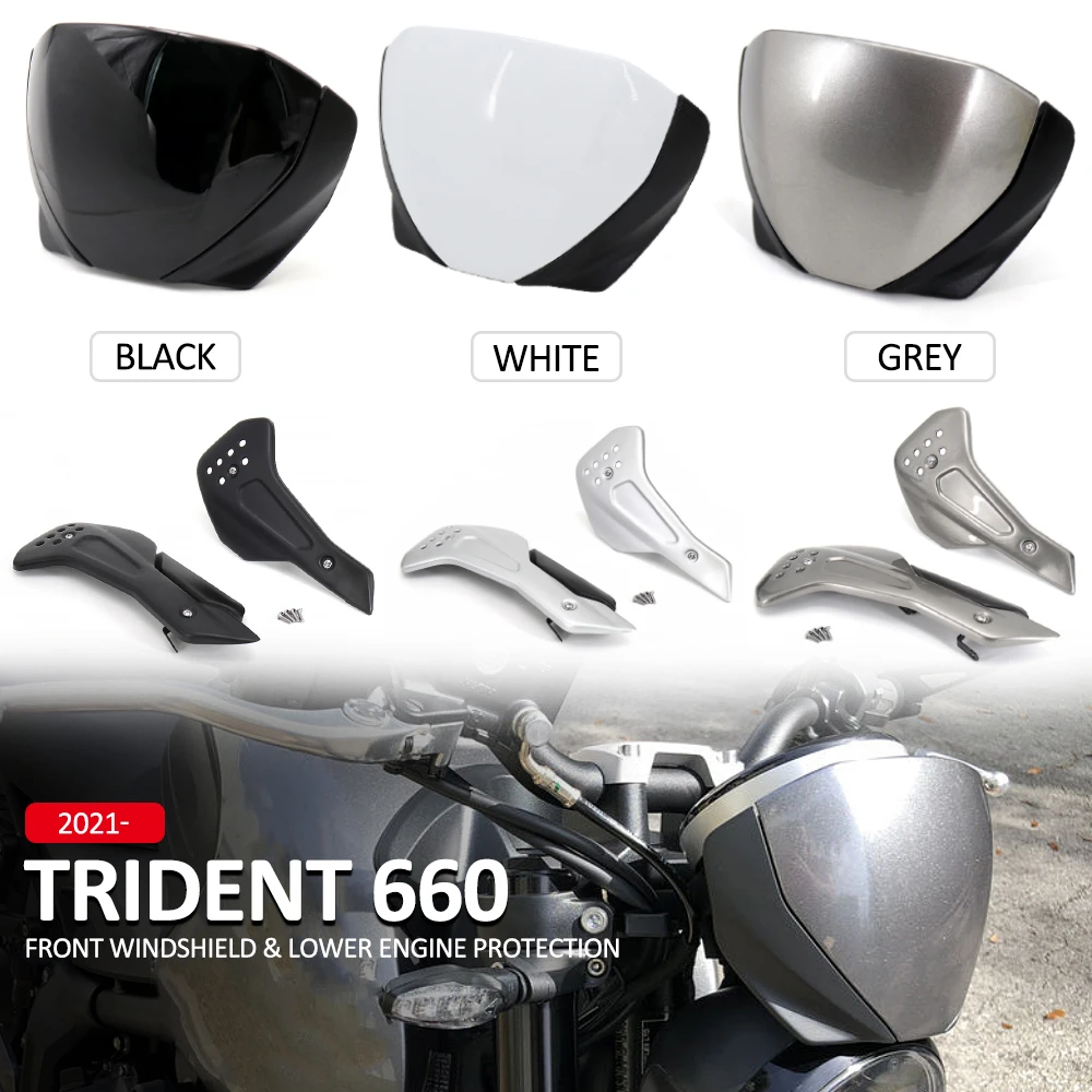 cute license plate frames New Motorcycle For Trident 660 2021 2022 Front Screen Lens Windshield and Engine Spoiler Cowling Protection Fairing For TRIDENT license plate bracket