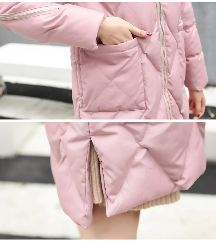 Cotton Coat Women's Mid-length Winter New Style Korean-style INS down Coat Dongdaemun down Feather Cotton-padded Clothes Co