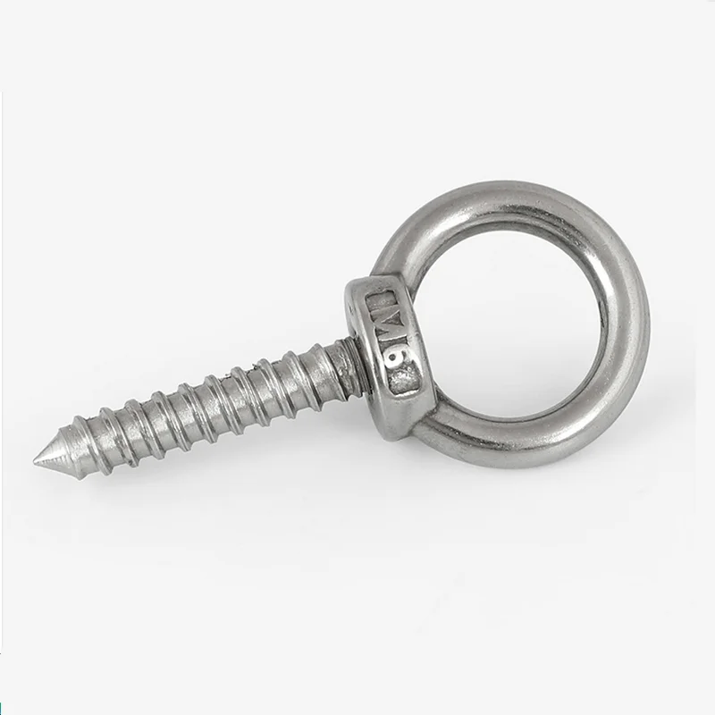 Eye Bolt 100pcs M6 Galvanized Iron Self Tapping Screw Eye Bolt