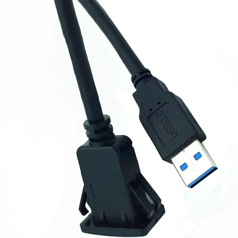 USB 3,0 папа-мама AUX флеш-Панель Крепление Удлинительный кабель для автомобиля Грузовик Лодка мотоцикл приборная панель 1 м