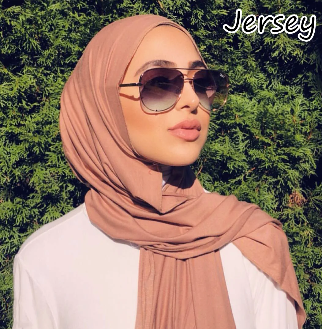 

T1 32 color High quality jersey scarf cotton plain elasticity shawls maxi hijab long muslim head wrap long scarves/scarf