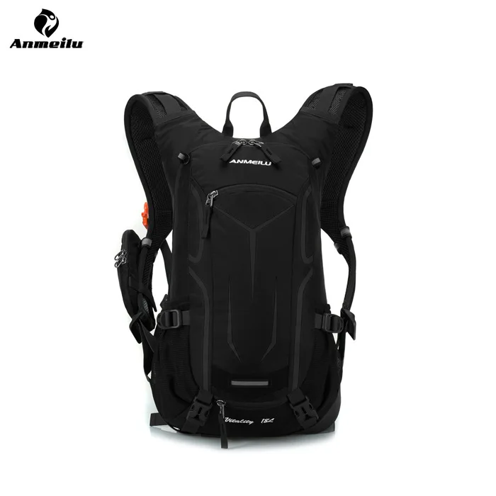ANMEILU 18L рюкзак для велоспорта, водонепроницаемый рюкзак для альпинизма, рюкзак для спорта на открытом воздухе, сумка для гидратации воды с дождевиком - Цвет: All black