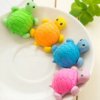 

4pcs/pack New Cute Turtle Style Eraser Funny Eraser Office&Study Rubber Erase Kids Gifts