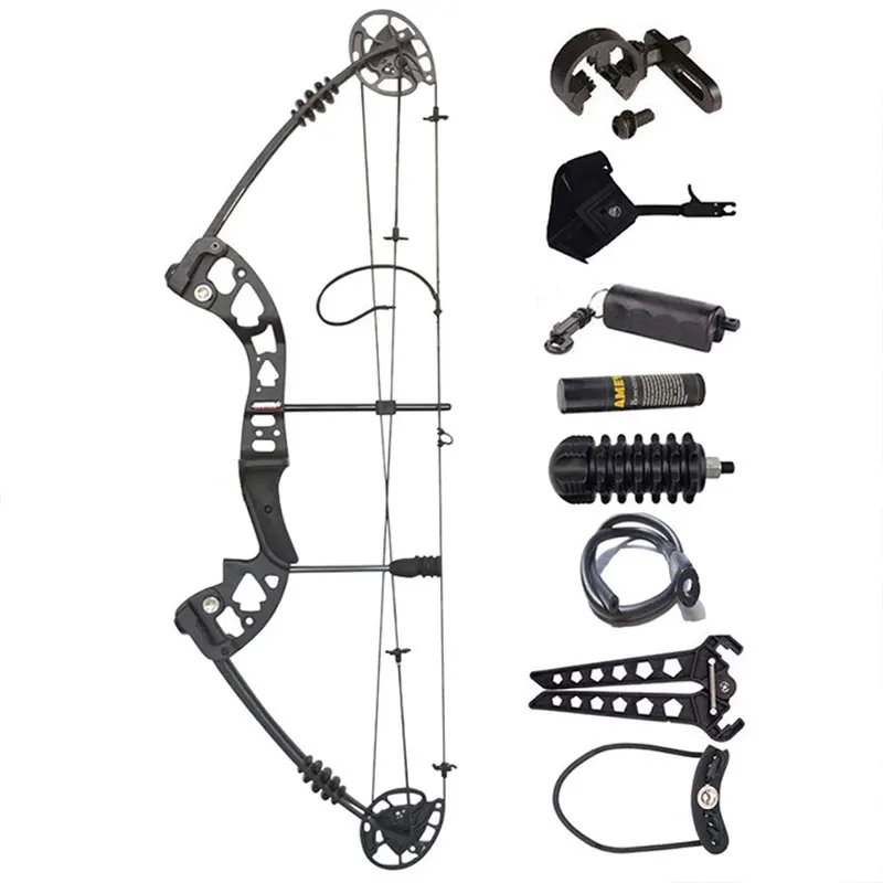 30-55lbs Archery Compound Bow Set With Bowstring Stabilizer Bow Limbs Stabilizer IBO310FPS Outdoor Hunting Shooting Accessories - Цвет: Set  2