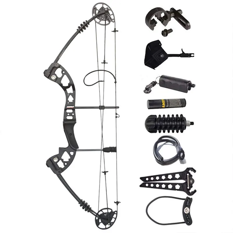 Set 2 30-55lbs Archery Compound Bow Set With Bowstring Stabilizer Bow Limbs Stabilizer IBO310FPS Outdoor Hunting Shooting Accessories - Цвет: Set 2