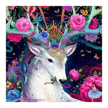 

elk animal Diamond Painting Full Round Japanese Ukiyo Nouveaute DIY Toy sticking drill cross embroidery 5D home decorative