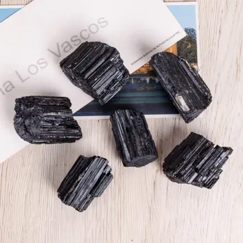 

Natural Black Tourmaline Crystal Gemstone Collectibles Rough Rock Mineral Specimen Stone Home Decor 1