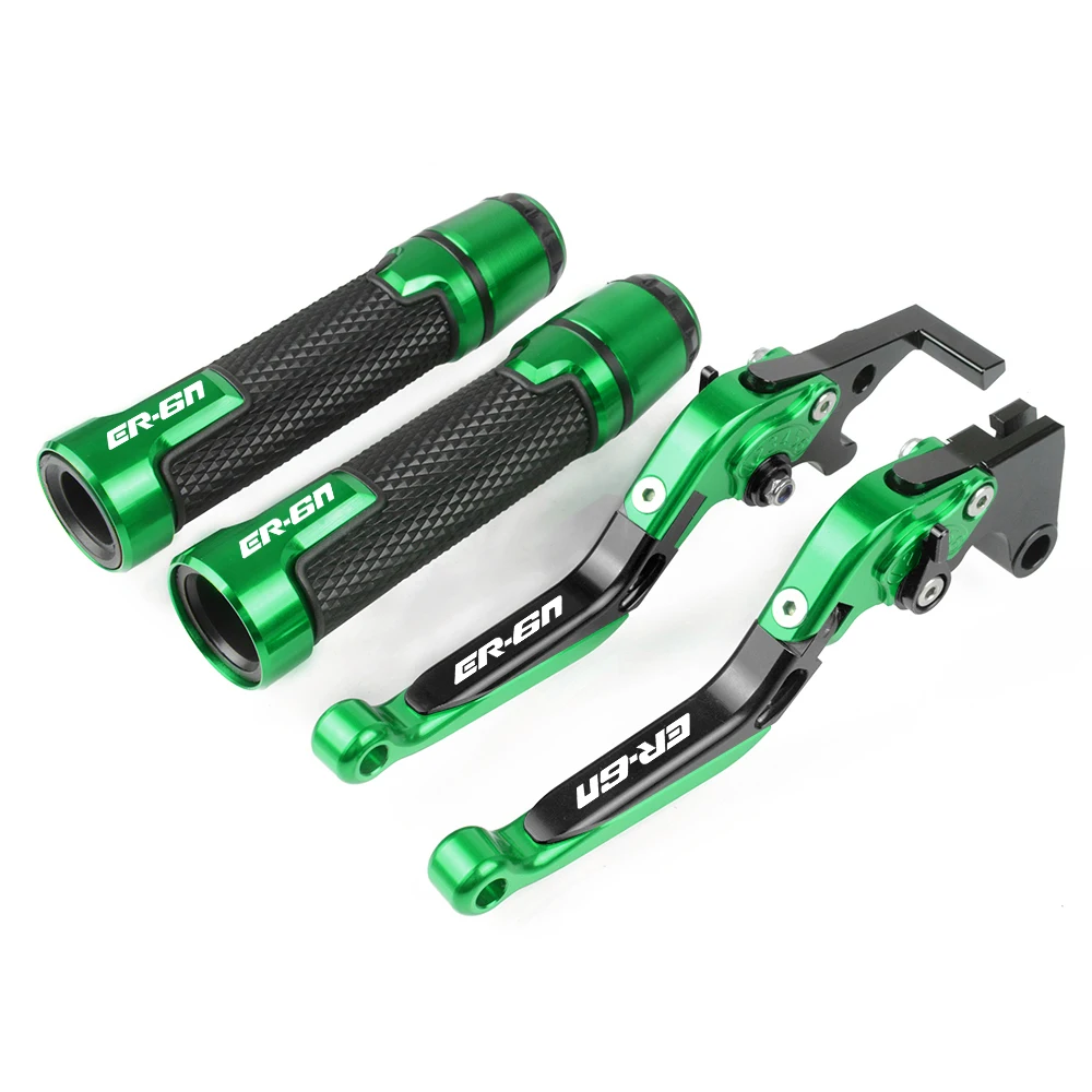 Для Kawasaki ER-6N 2009- CNC алюминиевые аксессуары для мотоциклов регулируемые складные тормозные рычаги сцепления и ручки для руля