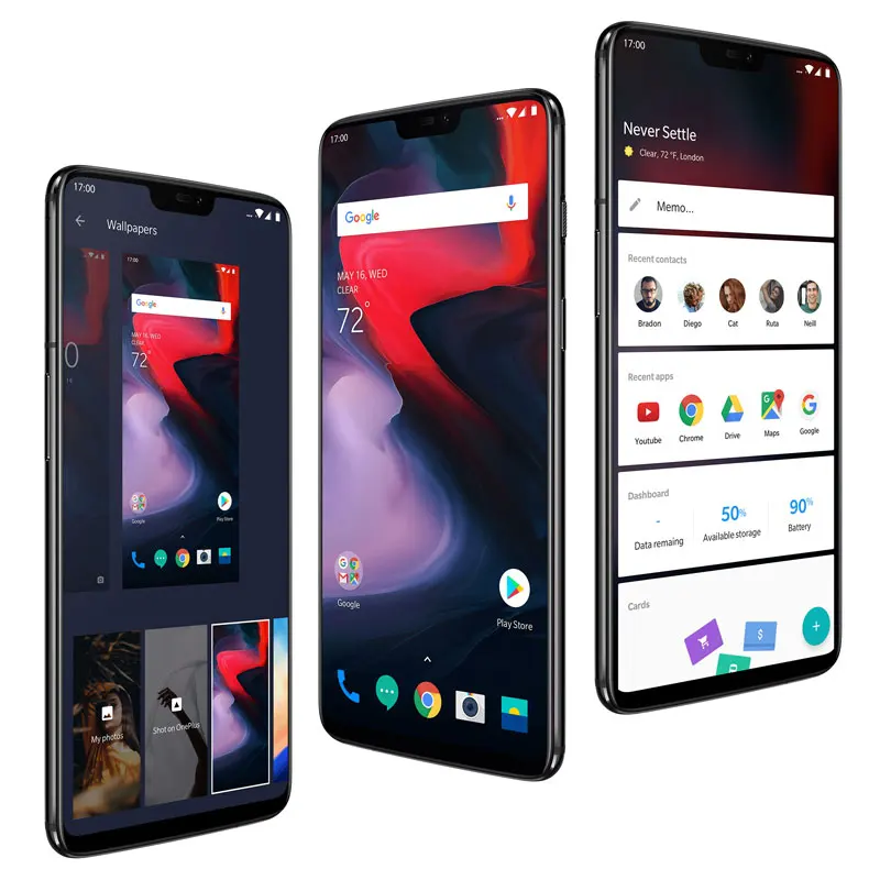 Глобальная ПЗУ OnePlus 6 ГБ/8 ГБ ОЗУ 128 Гб Восьмиядерный процессор Snapdragon 845 FHD 28 дюйма 20