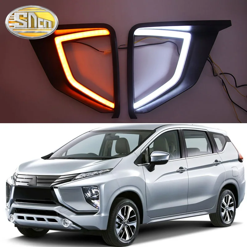 1 пара DRL для Mitsubishi Xpander Eclipse Cross 2017 2018 2019 2020 Светодиодный дневной ходовой
