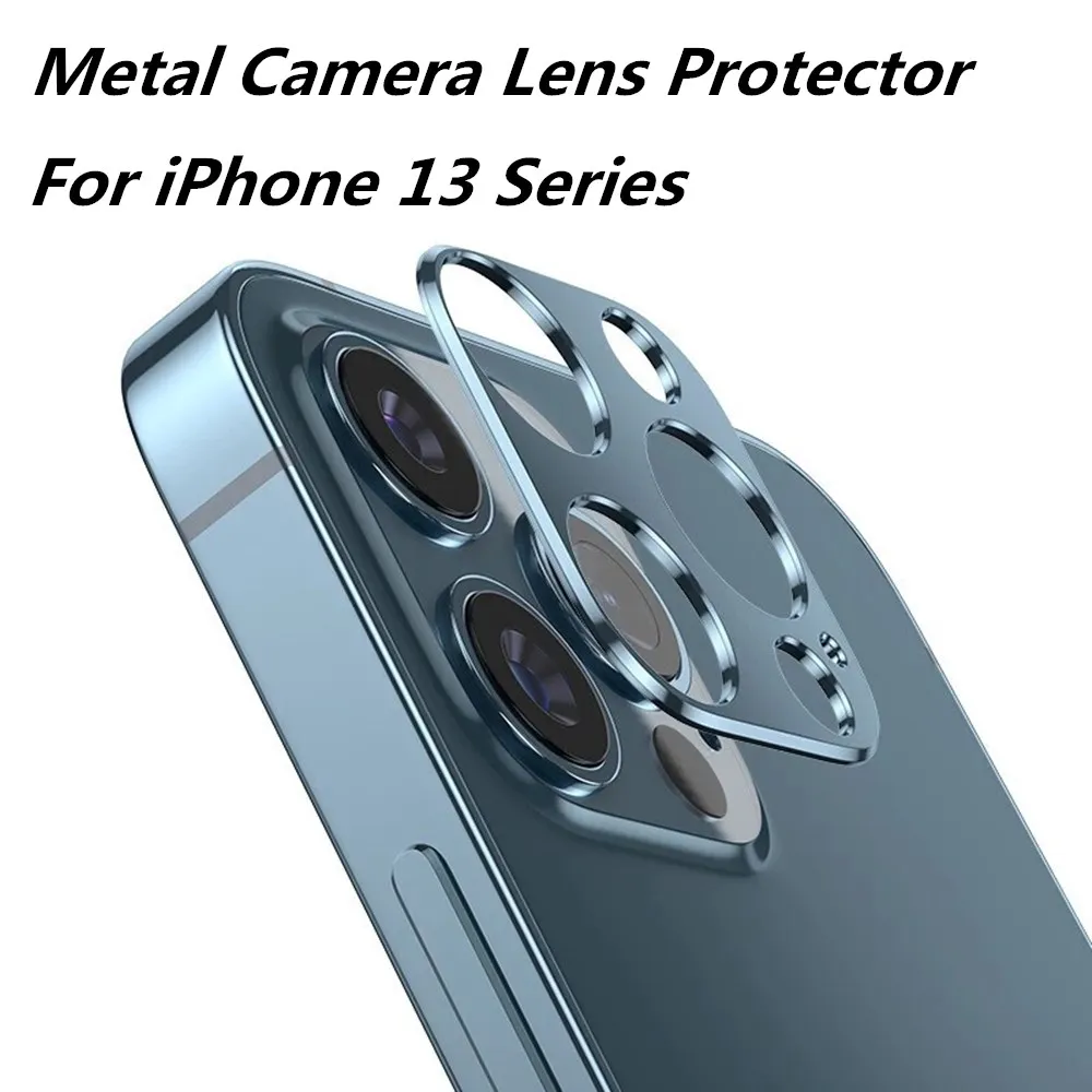 Camera Lens Protector For Iphone 13 13pro 11 12 Pro Max Mini Stainless Steel Metal Film Ring