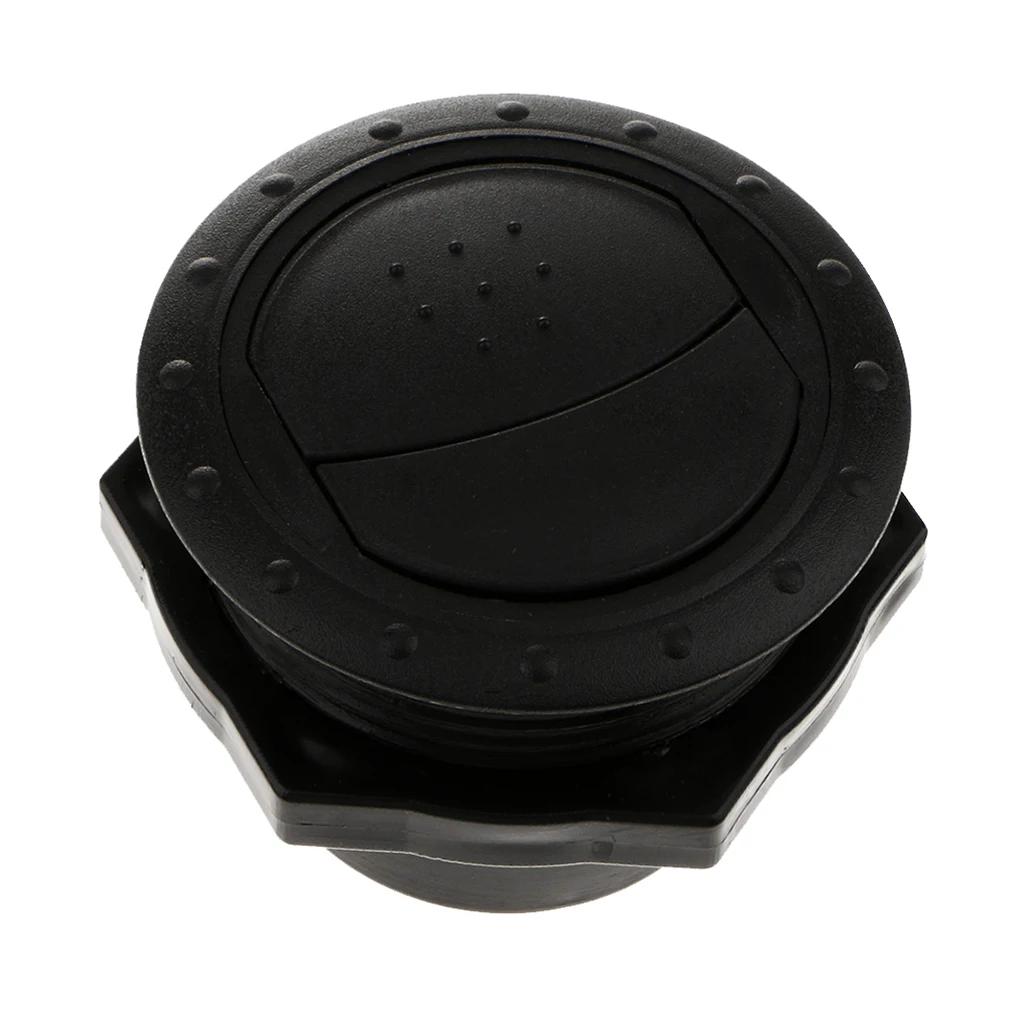 Set of 2 Universal RV Yacht Side Roof A/C Air Vent Exhaust Outlet, Install Hole: 60mm, Easy Installtion, Black