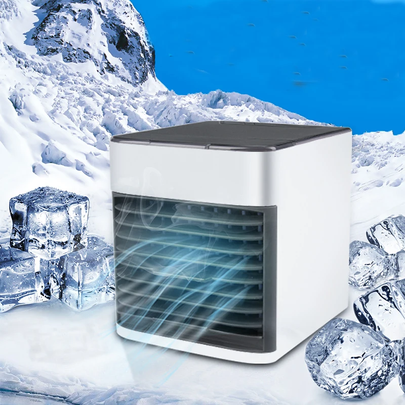 white Mini Portable Air Conditioner Conditioning Humidifier Purifier Air Cooler Personal Space Air Cooling Fan For Office Home Car - Цвет: white