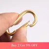 100% Stainless Steel Clasp For Jewelry Finding Strong Shackle U Carabiner Snap Hook Charm Climbing Spiral Buckle Horseshoe Clasp ► Photo 2/6