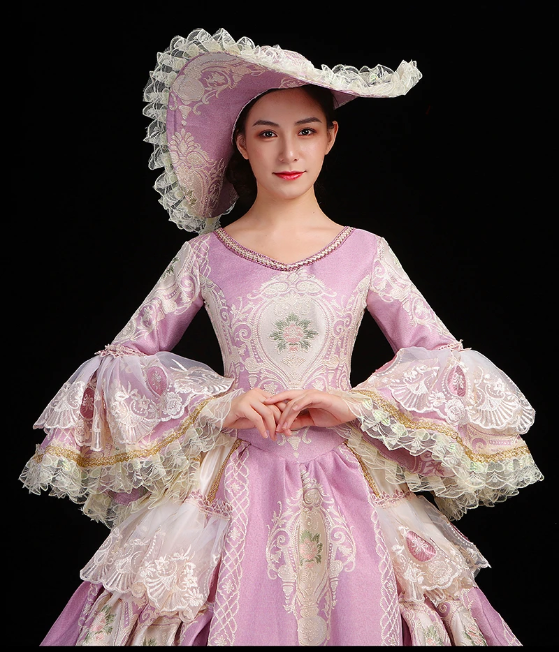 Элитные корт рококо барокко Marie Antoinette Бальные платья 18 век Ренессанс, платье для женщин