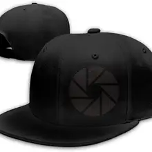 Камера диафрагма затвора фотографии мужские Snapback Плоский Билла бейсбольная Кепка черный