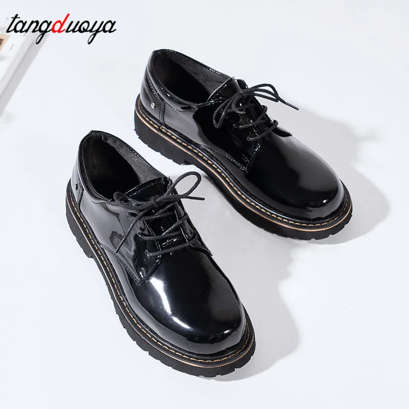 Calzado para uniforme escolar japonés Jk, zapatos para estudiantes, niñas y  mujeres Kawaii Lolita, zapatos de plataforma de punta redonda zapatos Mary  Jane harajuku - AliExpress Calzado