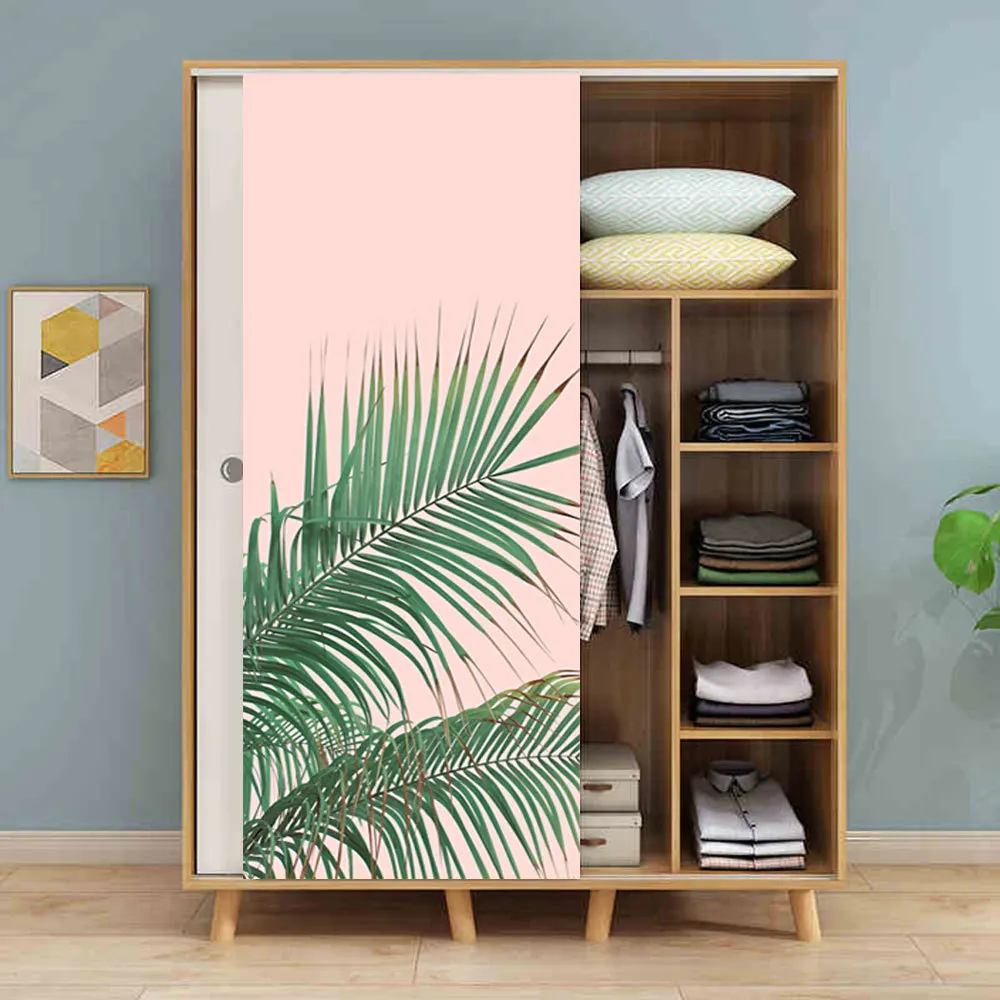 

MT127 New Door Stickers Wardrobe Renovation Fridge Magnet Door Stickers Home Decor Waterproof Removable Stickers Dropship