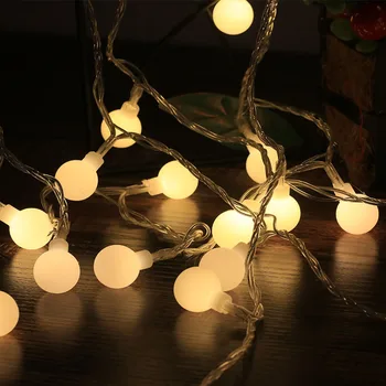 

LED ball string lights waterproof Christmas tree wedding home interior decoration fairy tale wreath battery powered