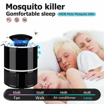 

USB Electronics Mosquito Killer Trap Moth Fly Wasp LED Night Light Lamp Bug Insect Lights Killing Pest Zapper Repeller