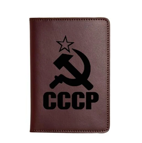 passport cover 2 Российский Орел, кожаный держатель для паспорта, органайзер, дорожный кошелек, держатель для карт, двуглавый орел, русская Обложка для паспорта и кошелька - Цвет: passport cover 2