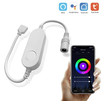 

12V Tuya graffiti smart home Alexa voice control WIFI light with controller LED strip controller Lighting Accessories