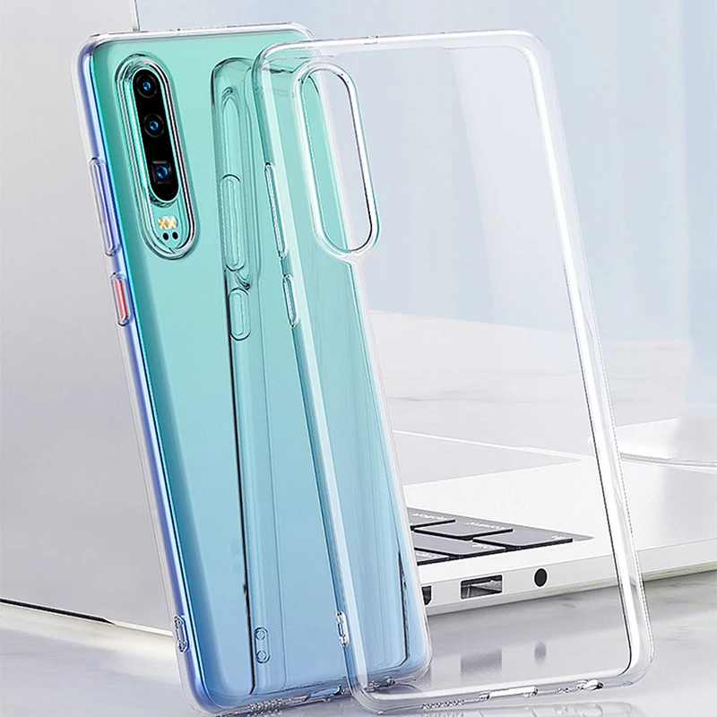 Transparent Роскошный чехол для huawei P30 Pro P20 Lite P Smart Plus Honor 8x Max 8c 8s mate 30 Lite 20 Pro Coque Funda Силиконовая задняя крышка - Цвет: Transparent