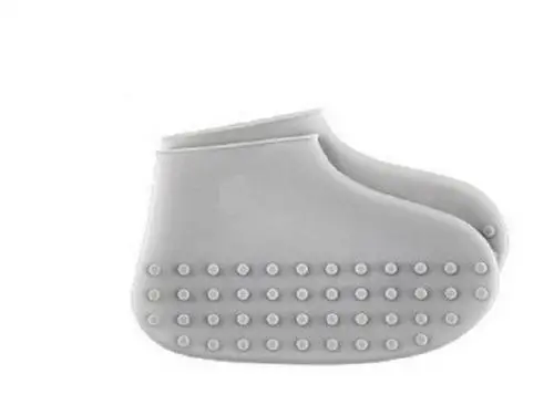 gray practical Silicone shoe cover portable waterproof rain proof and skid proof shoe cover travel outdoor shoe protecter accessories - Цвет: gray