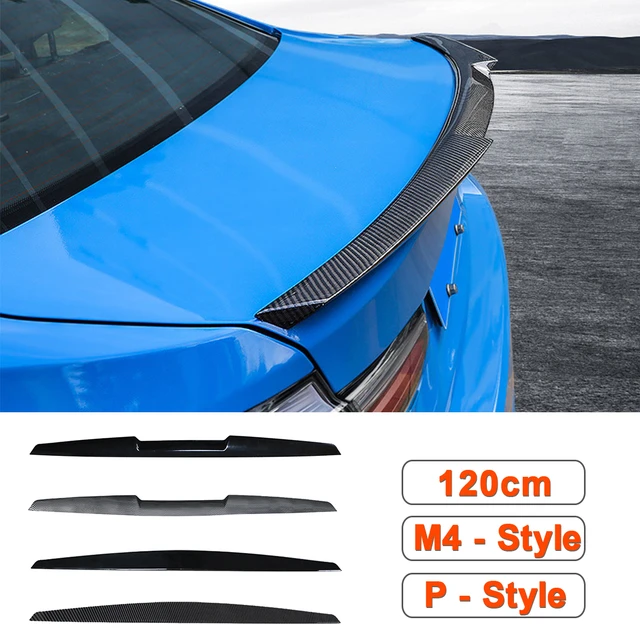 Cheap Universal Car Black Racing Rear Trunk Tail Spoilers Lips Wing TPU  Soft Air Deflector Spoiler Decoration Car Modified