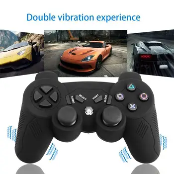 

Bluetooth Gamepad for PS3 Game Controller Wireless Double Shock Controller for Playstation 3 with Charging Cord