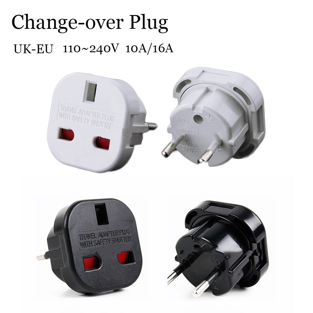 Универсальный сетевой переходник UK US EU Plug конвертер адаптер 3 Pin основной переходник Uk Английский адаптер для розеток европейского стандарта штепсельной вилки электрическая розетка черный, белый цвет