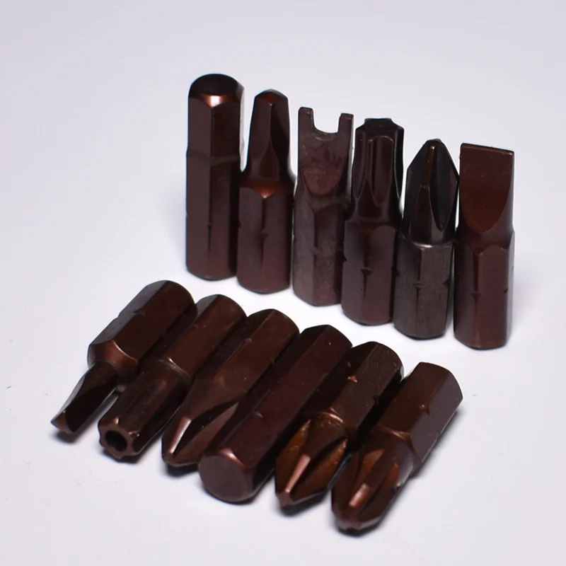 5 pรงs 25mm 5 ponto chave de fenda bit 1/4 \