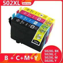 

502XL Ink Cartridges Remplacement For Epson 502 502 XL Workforce WF-2860 WF-2860DWF WF-2865DWF Expression Home XP-5105 XP-5100