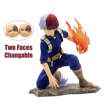 

Action Figure My Hero Academia Anime Figure Action Toys for Boys Two Faces Changable Todoroki Shouto Figure Anime Toy Figures
