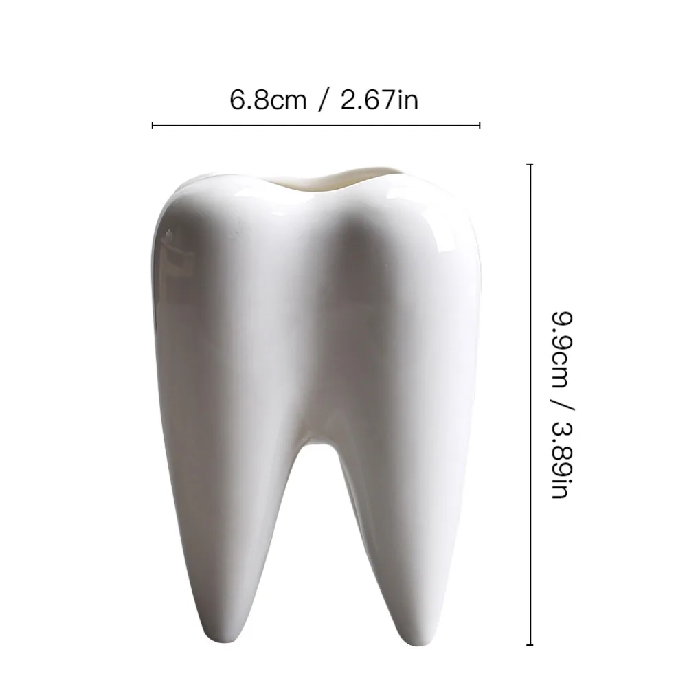 Форма зубов керамический цветочный горшок инновационный современный дизайн белый керамический цветочный горшок для суккулентных растений украшение дома не включает растения