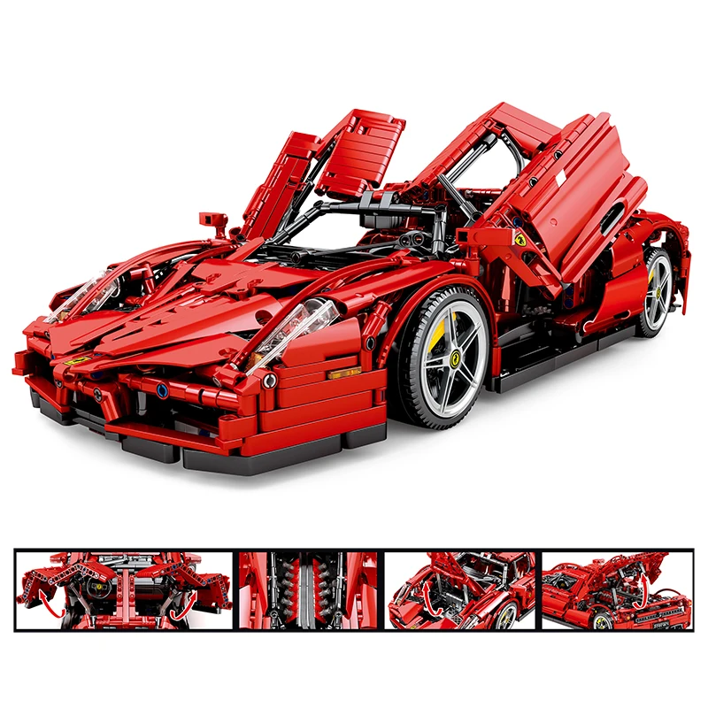 

RC 2615pcs Ferraried Enzo Sport Car 1:10 Model Building Blocks Educational Bricks Toys Gifts Kids Fit legoings Technic 8674